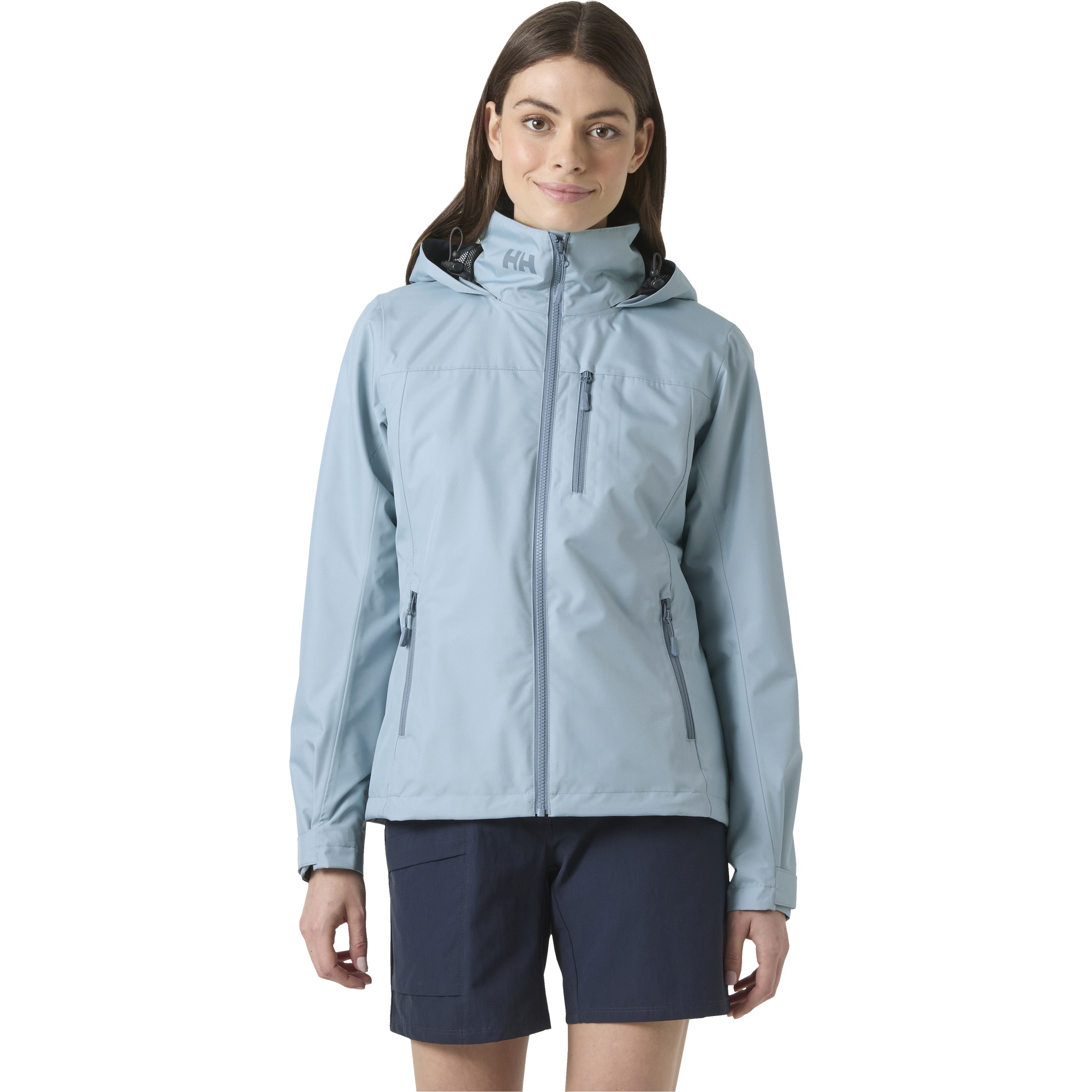 2026 Helly Hansen Womens Crew Hooded Jacket 2.0 34448 - Windy Blue